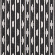 saturday house black and white almond stripe pillow