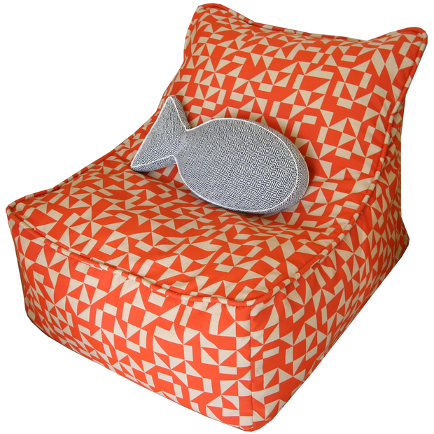 Orange Bean Bag Chair in Los Angeles