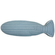 Saturday House Mackerel (blue) fish pillow
