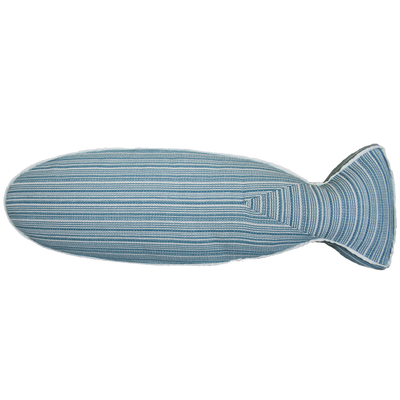Saturday House Mackerel (blue) fish pillow