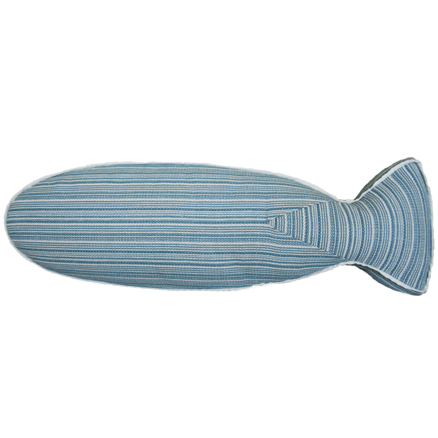 Saturday House Mackerel (blue) fish pillow