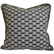 shopify black and white almond stripe pillow