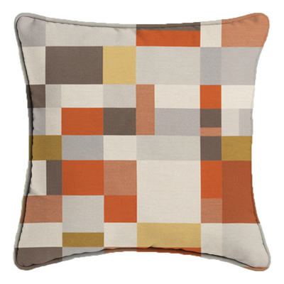 Saturday House Mosaic Pillow: Sandstone 