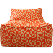 Saturday House Outrigger Bean Bag Chair: poppy