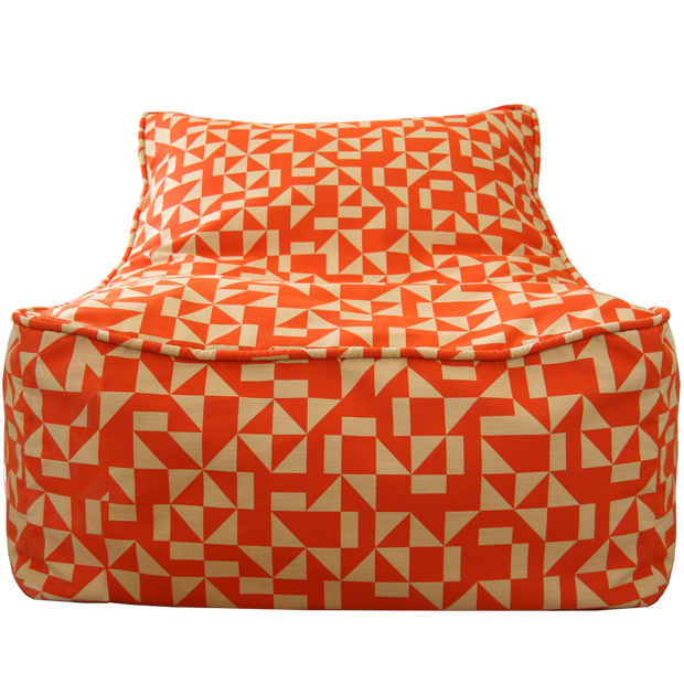 Saturday House Outrigger Bean Bag Chair: poppy