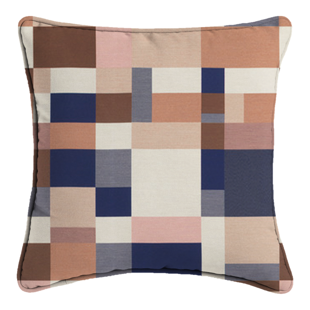 Saturday House Mosaic Pillow: Canyon