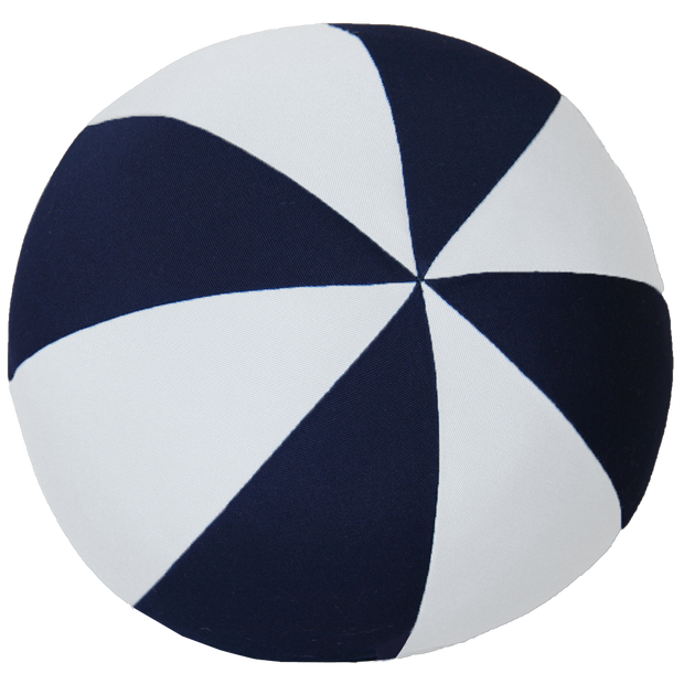 Saturday House Blue Ball Pillow in Anchor
