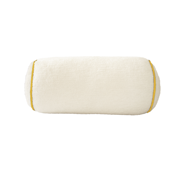 Bolster: White Terry with Yellow Trim